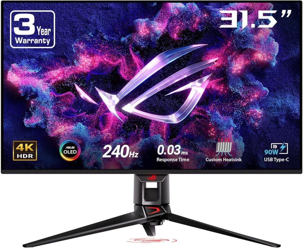 SUS ROG Swift 32” 4K OLED Gaming Monitor